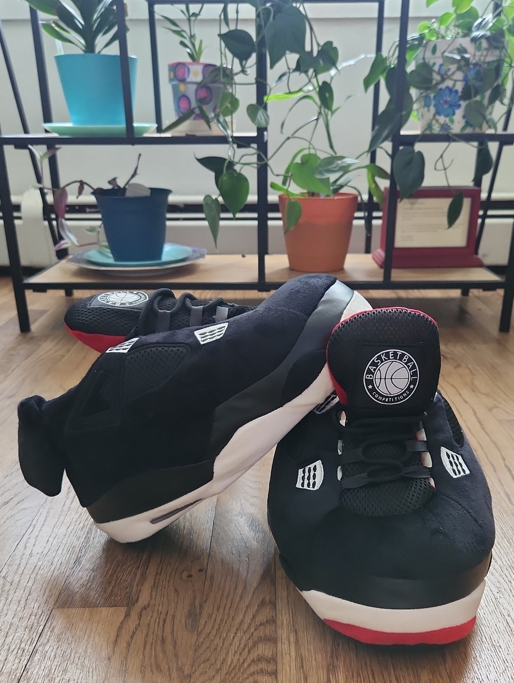 Novelty Jordan Brand Sneaker Slippers.